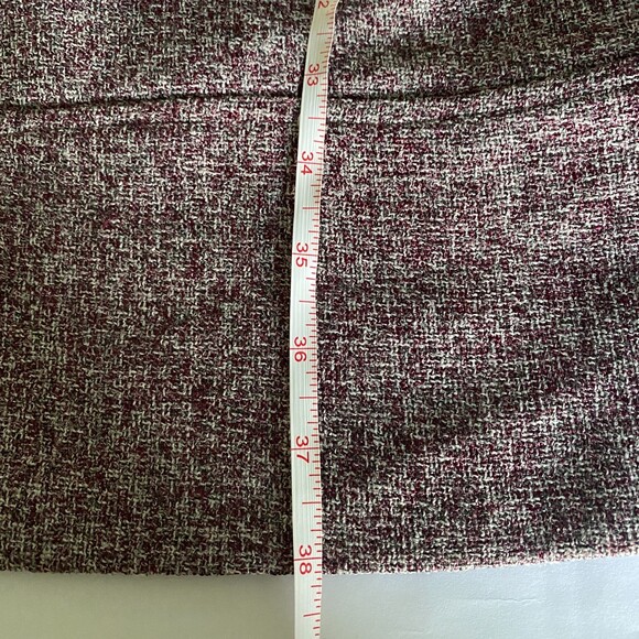 VTG Ann Taylor Purple Tweed Cap Sleeve Sheath Lined Corpcore Officecore Dress 6 - Picture 8 of 10